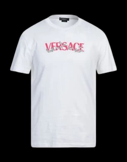 Versace Barocco Silhouette T-shirt White/Pink