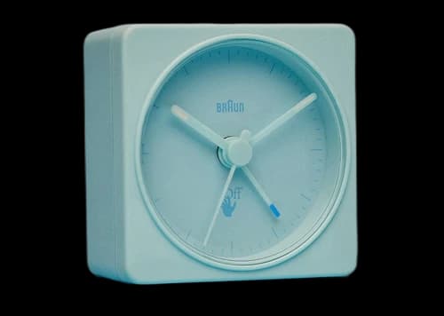 Virgil Abloh Braun Off-White Alarm Clock Pale Blue