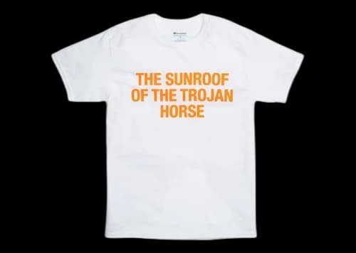 Virgil Abloh Brooklyn Museum Sunroof Trojan Horse T-shirt White
