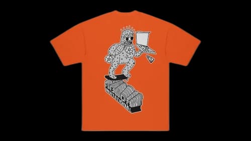 Virgil Abloh Cactus Jack x ARCH Cactus Skate Tee Orange