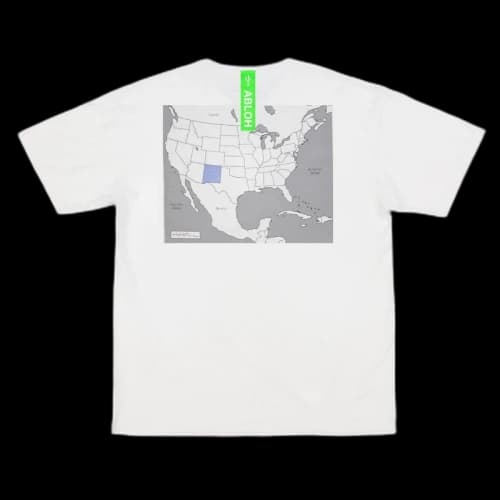 Virgil Abloh Canary Yellow New Mexico "Swing State" T-Shirt White