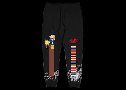 Virgil Abloh Canary Yellow x FOS Culture Wall Sweatpants Black
