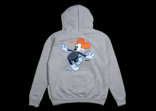 Virgil Abloh x Disney x Brooklyn Museum Mickey Mouse Youth Hoodie Grey