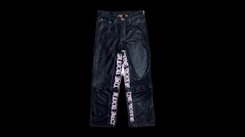 Vlone LVDV Leather V Label Limited Edition Pants Orange
