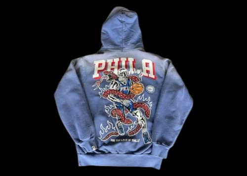 Warren Lotas Philadelphia 76ers 2.0 Hooded Sweatshirt Blue