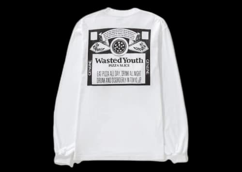 Wasted Youth x Pizza Slice L/S Box Set T-Shirt White Black