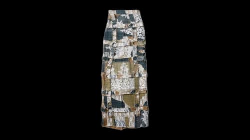 Who Decides War Affinity Grid Bondage Maxi Skirt Multicolor