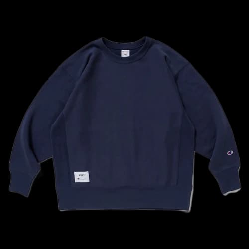 WTAPS x Champion Reverse Weave (R) Crew Neck Sweatshirt Navy