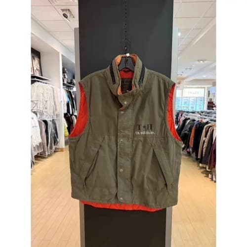 Y2K Tommy Hilfiger Surplus TH 042 Vintage Olive Puffer Vest