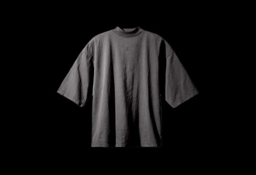 Yeezy Logo 3/4 Sleeve Tee Dark Grey (SS22)