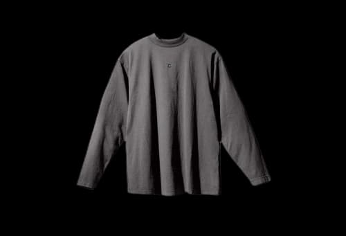 Yeezy Logo Longsleeve Tee Dark Grey (SS22)