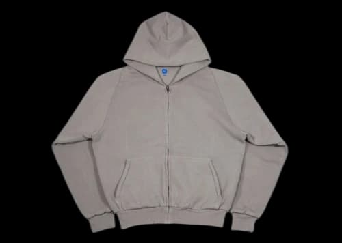 Yeezy x Gap Unreleased Zip Sweatshirt Hoodie Light Gray