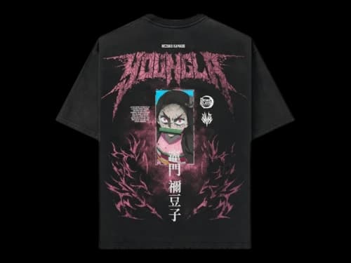 YoungLA x Demon Slayer: Kimetsu no Yaiba Character Tee Transformation