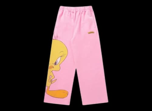 YoungLA x Looney Tunes Character Sweatpants Tweety Pink