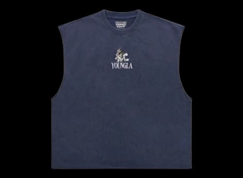 YoungLA x Looney Tunes Embroidered Cut-Off Tank Top Bunny