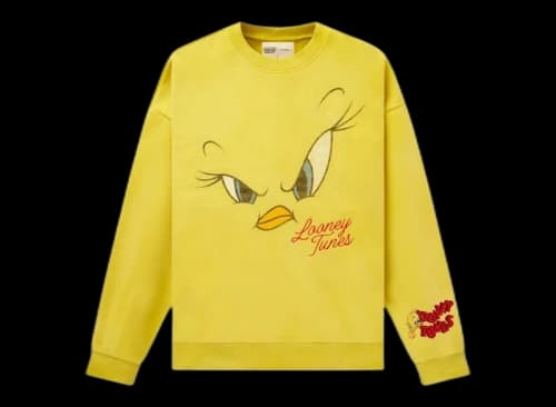 YoungLA x Looney Tunes Face Crewneck Tweety Yellow