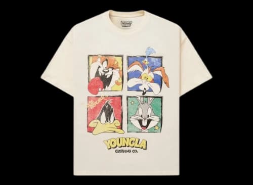 YoungLA x Looney Tunes Vintage Tee Character Collage