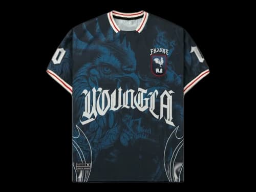 YoungLA x International Football France Soccer Jersey Dark Blue