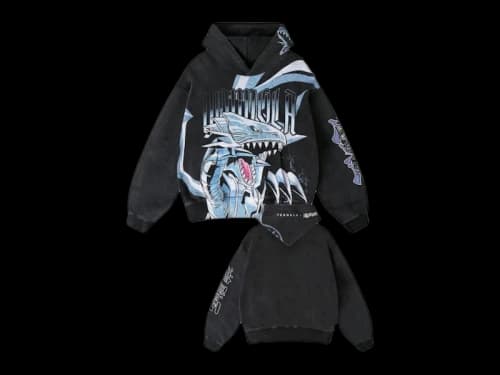 YoungLA x Yu-Gi-Oh! Hoodie Kaiba's Blue Eyes