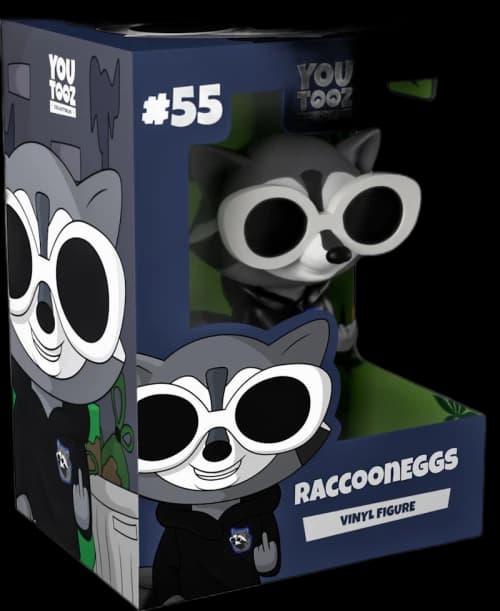 Youtooz Raccooneggs Vinyl Figure Open-Casket Retail
