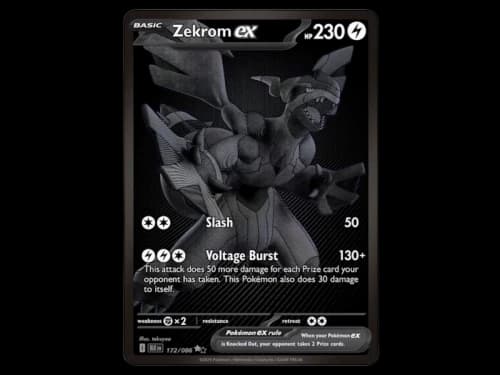 Zekrom ex 2025 Pokémon Scarlet & Violet Black Bolt Special Illustration Rare 172/086 Ungraded