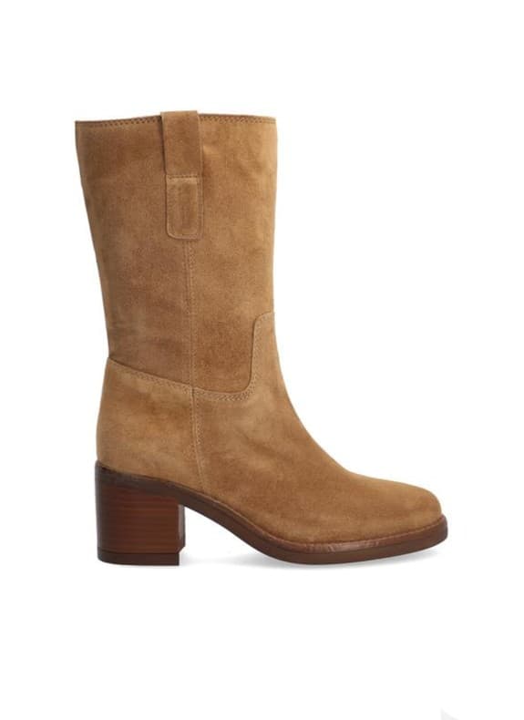 ALPE bota de piel para mujer en color taupe
