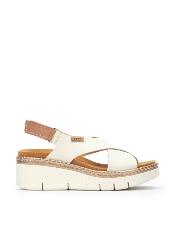 Pikolinos sandalias en color blanco para mujer