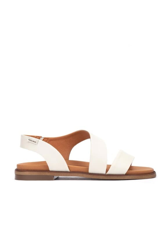 Pikolinos sandalias navia en color blanco para mujer