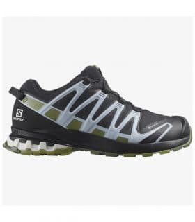 Salomon Zapatillas Xa Pro 3D V8 GTX Mujer Black Green Moss Zen Blue